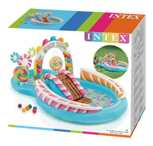 Imagen 6 de 6 de Centro De Juego Inflable Intex Zona Candy 57149np