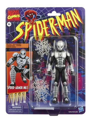 Imagen 3 de 4 de Figura de acción Hombre Araña Spider-Armor MK I F3698 de Hasbro Legends Series