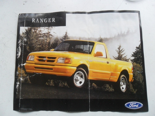 Folleto Ford Ranger Pick Up  Antiguo No Es Manual 1995