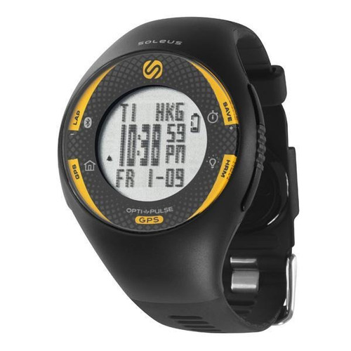 Relogio De Pulso Soleus Gps Pulse Ble + Hrm - Preto/amarelo