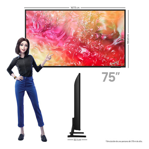 Tv Samsung Un75du7000fxzx Smart 4k Led