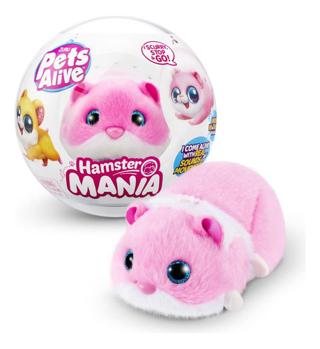 Pets Alive Hamstermania (rosa) De Zuru Hamster, Mascota Elec