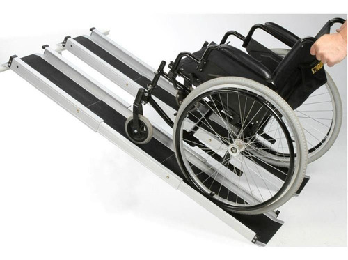 Imagen 1 de 1 de Rampa Extensible De Aluminio Para Sillas De Ruedas (150x16cm