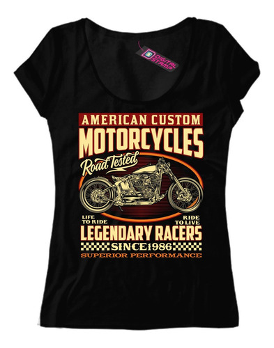 Remera Mujer Rockabilly Old School Garage Motos Rmb2 Dtg