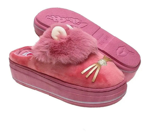 Pantuflas Plataforma Suaves Y Calientitas Pijama Mujer Dama. | Envío gratis