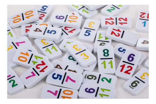 Smilejoy Double 12 Colorido Number Dot Dominoes, Juego De De