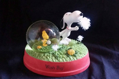 Peanuts Globo De Agua - Hallmark - Snoopy Woodstoock (Usado)