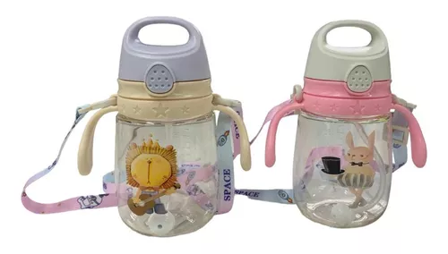 Vaso Antiderrame Con Bombilla Y Asas Para Bebé 420 Ml 6m+