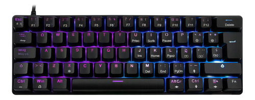 Teclado Mecanico Gamer Balam Rush Dominate Gk550 Switch Azul