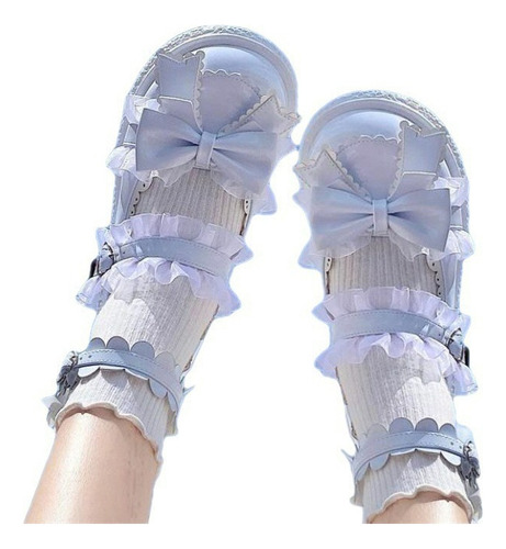 Nuevos Lindos Zapatos De Mujer Mary Janes Lolita Doll A