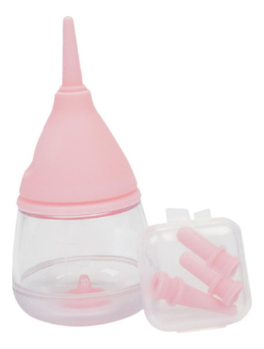 W Kit De Alimentação Com Mamadeira Para Gatinhos, 35ml, Rosa