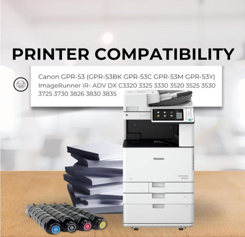 4 Toner Compatible Gpr C3325i C3330i C3525i C3530 Gpr-53