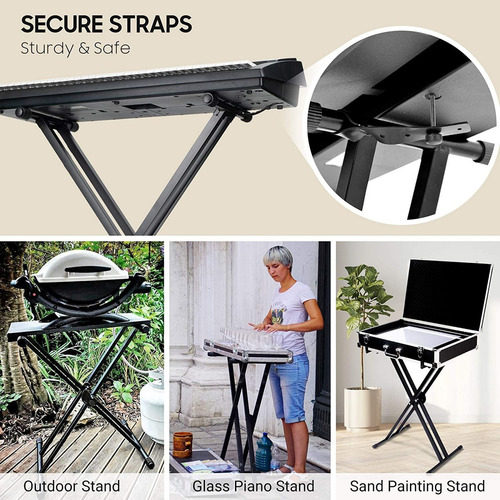 Base Soporte Stand Para Teclado Plegable Reforzado 043-126