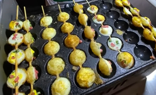 Maquina Pinchos De Huevo De Codorniz 7 Lineas Inox