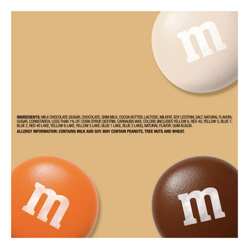 Chocolates M&m's Pastel De Calabaza 70 Gr 3 Bolsas