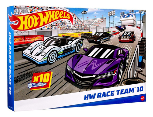 Hot Wheel Race Team 10 Autos 129492