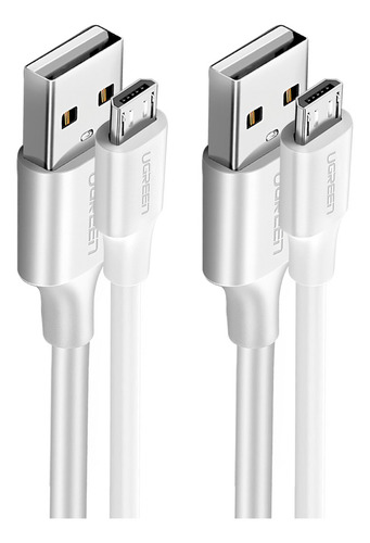 Kit 2 Cabo Usb 2.0 Para Micro Usb Ugreen Macho 1 Metros