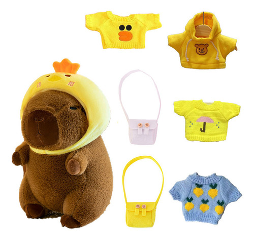 23cm Nuevo Juguete Capybara Con 6 Accesorios B