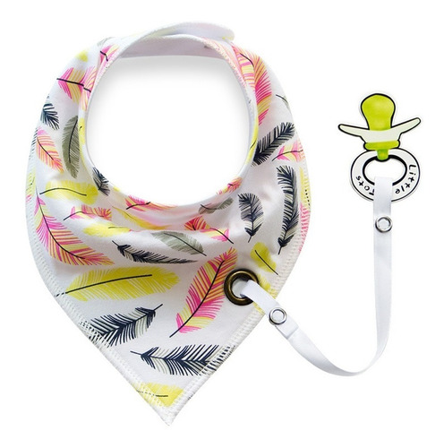 Pack 3 Baberos Bandana Con Sujeta Chupetes - Eml