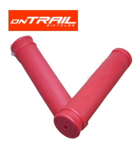 Imagen 1 de 4 de Puños Para Bicicleta Ontrail Blaster Colores Neón Rojo