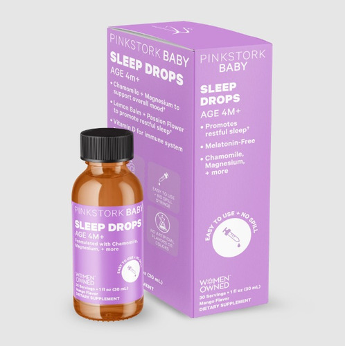 Pinkstork | Baby Sleep Drops | 1fl Oz (30ml) | 30 Servings