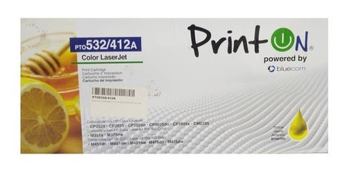 Tóner Amarillo Hp Pto532a/412 Color Laser Jet Cp2020 Printon