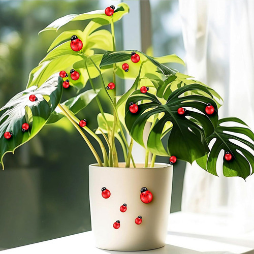 100 Piezas De Resina Con Forma De Insecto, Diminutas Mariqui