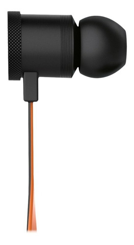Auricular Gaming Kieg Krom In-ear Cable Plano Micrófono Color Negro