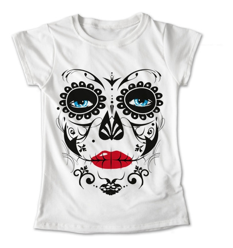 Blusa Colores Playera Flores Calaveras Dia De Muertos #269