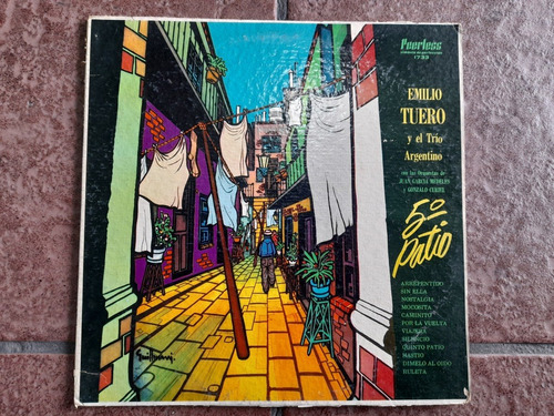 Lp Emilio Tuero Y El Trío Argentino En Acetato,long Play