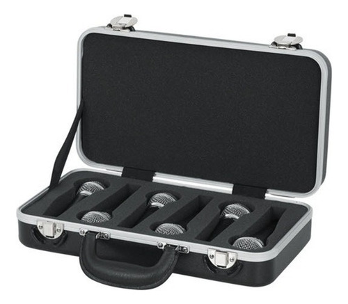 Gator Gm-6-pe Estuche Case Rigido 6 Microfonos Moldeados