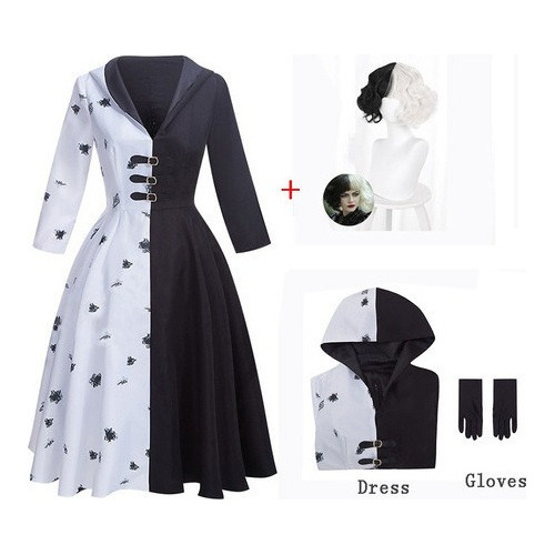 Anime Cruella De Vil Cosplay Disfraz Película Mujeres For