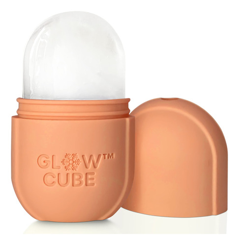 Ice Roller Glow Cube Para Rostro, Ojos Y Cuello, Color Meloc