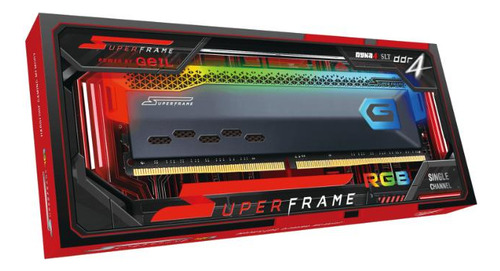 Memória Ddr4 Superframe Rgb, 8gb, 3200mhz, Gray