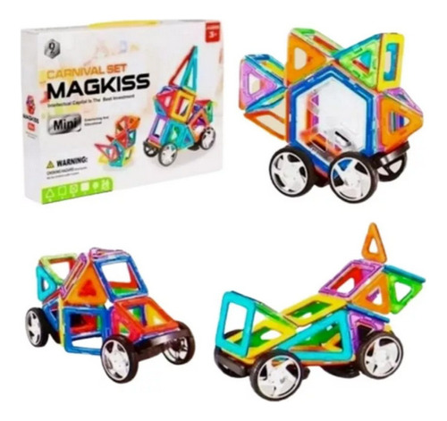 Set Bloques Magnéticos 36 Piezas Didáctico Montessori