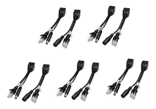Imagen 2 de 3 de Kit De Inyector Poe Pasivo Y Divisor Poe Con Adaptador De Cc