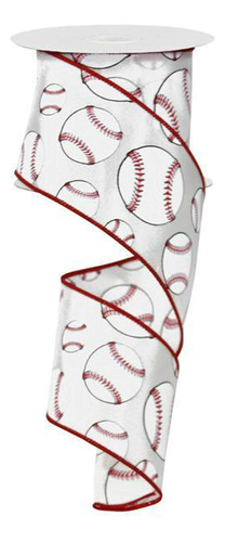 Imports Wired Baseball Ribbon, 2.5  Wide