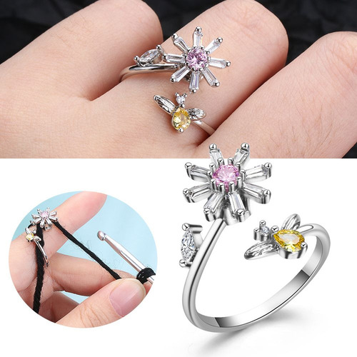 Anillo De Ganchillo Yarguides Crown Con Lazo Para Tejer