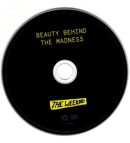Imagen 3 de 4 de Beauty Behind The Madness Explicit - The Weeknd - Disco Cd