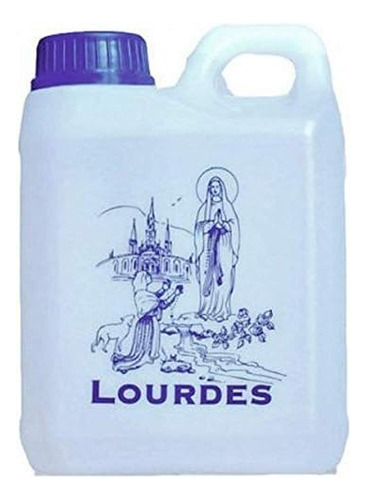 Água Benta De Lourdes Em Recipiente De 1 Litro (0,264 Galõe