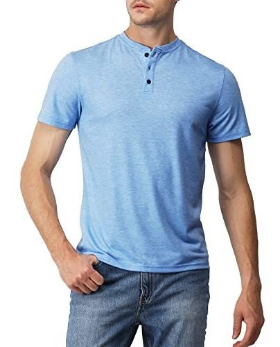 Camiseta Henley Slim Fit Casual H2h