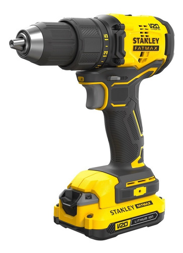 Taladro Atornillador 20v 13mm Stanley + Maletin Sbd710c2k