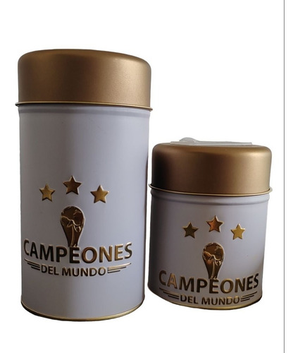 Imagen 1 de 1 de Set Yerbera Selección Argentina Campeón Del Mundo
