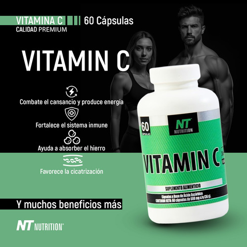 Nt Nutrition Pack Omega 3 Y Vitamina C 120 Capsulas Sabor Natural