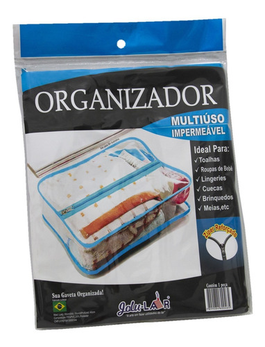 Imagem 9 de 9 de Organizador Gaveta Multiuso Impermeável Com Zíper Reforçado