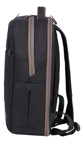 Mochila De Viaje De Negocios Swiss Digital Module Sd-7308 Color Negro