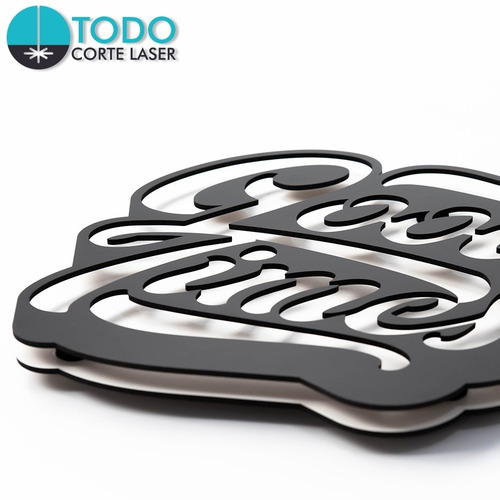 Cuadro Decorativo En Madera Calada Frases Good Times