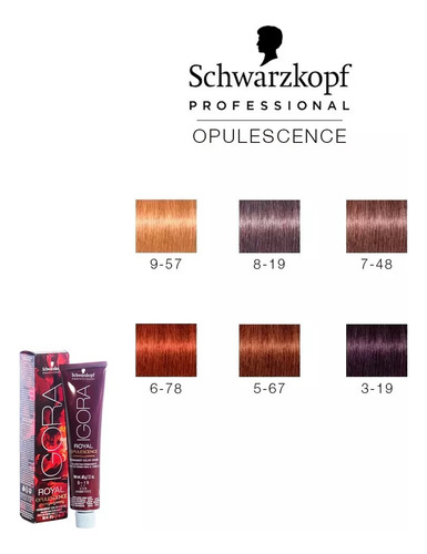 3 Tinturas Igora Opulescence - Schwarzkopf 60g Bp