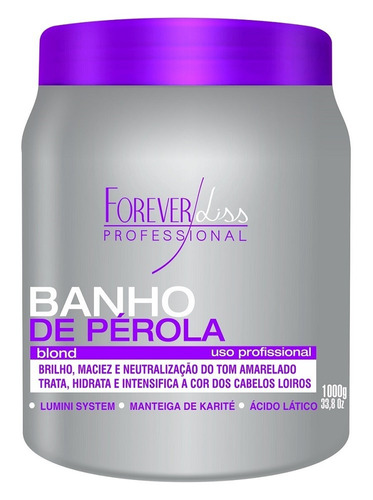 Forever Liss Banho De Peróla Loiro Brilhante 1kg