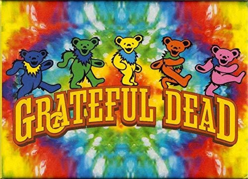Grateful Dead - Osos Bailarines Y Logotipo En Tie Dye - Imán